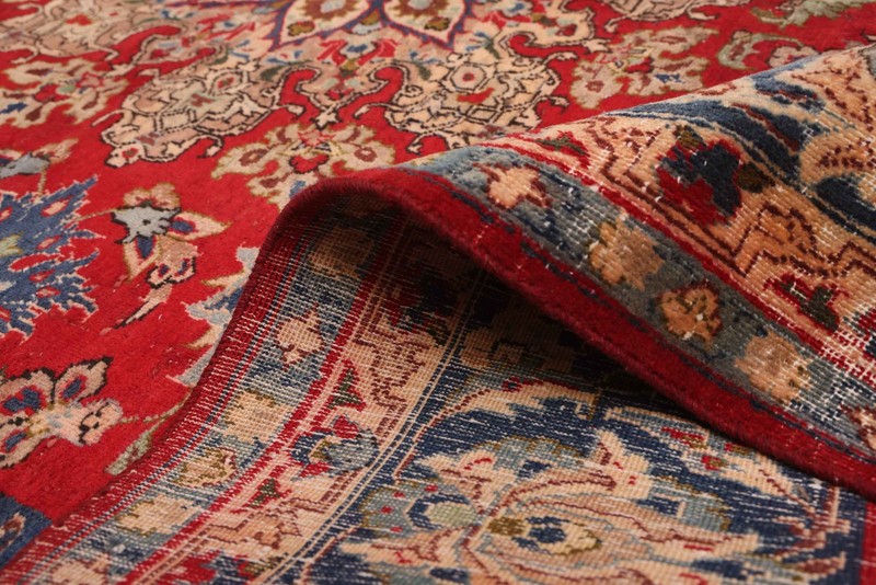Vintage Hand-Knotted Area Rug 6'8" x 9'5" Traditional Oriental Wool Carpet gallery