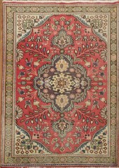 Exquisite Vintage Accent Rug 3×5 Hand-knotted Wool Floral Traditional for Foyer