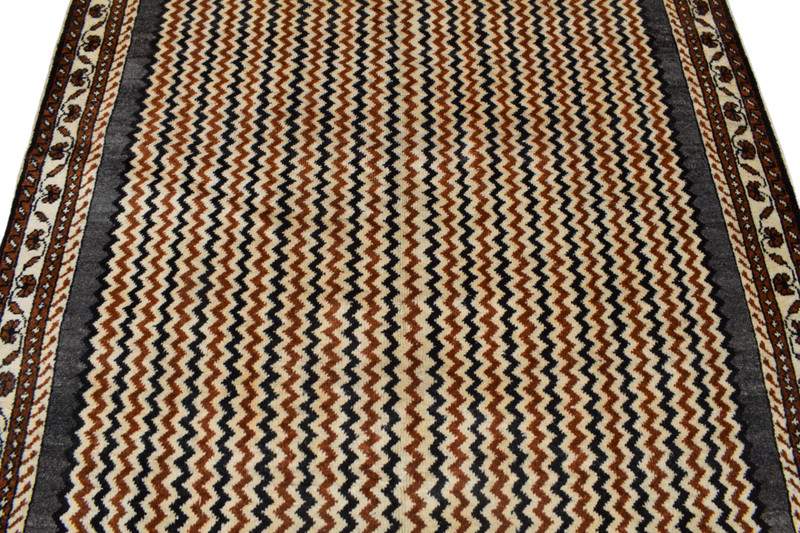4'10 x 6'7 S Antique Geometric Vintage Handmade Wool Area 5 x 7 Oriental Carpet gallery