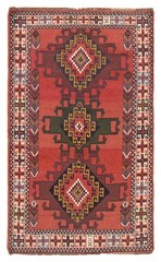 Traditional Vintage Hand-Knotted Area Rug 3’7″ x 6’0″ Oriental Wool Carpet