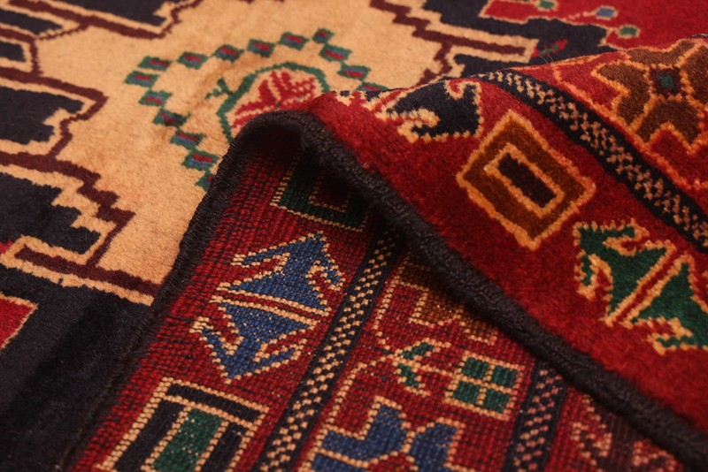 Vintage 3'9" x 6'10" Traditional Hand Knotted Vegetable Dye Wool Area Rug gallery