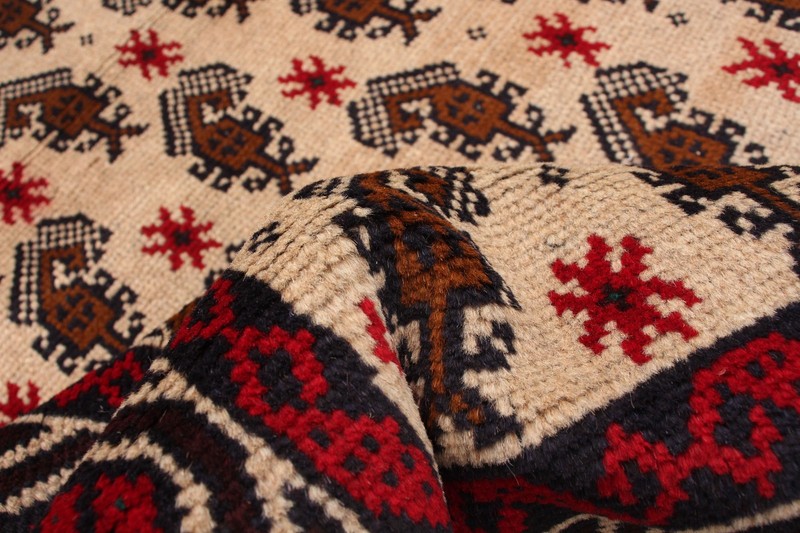 Vintage Hand-Knotted Area Rug 3'3" x 6'1" Traditional Oriental Wool Carpet gallery