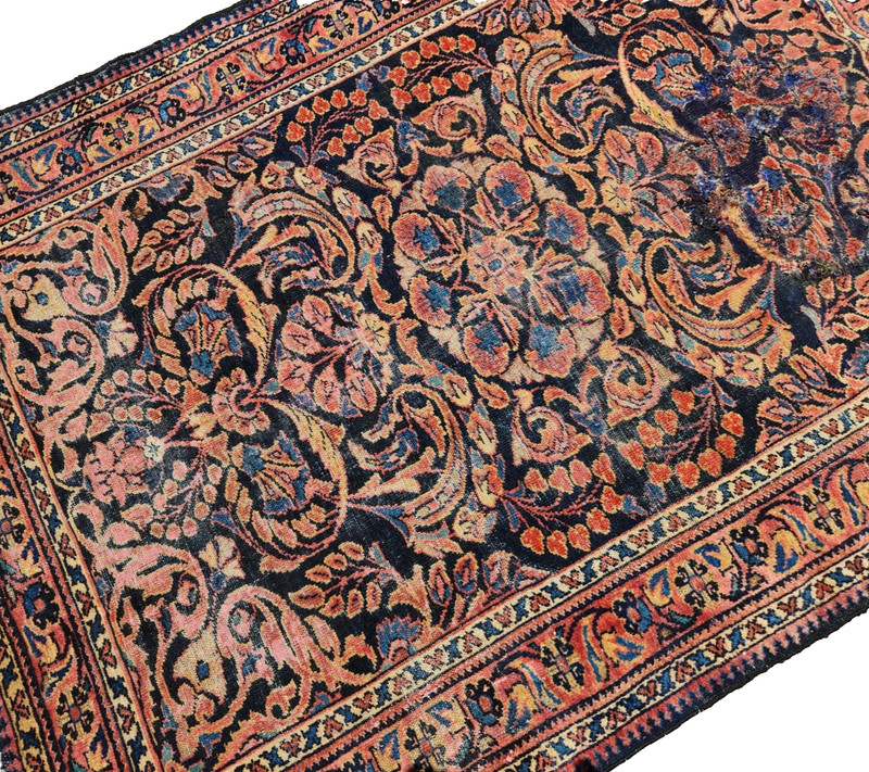3'6"x5''6" ANTIQUE HAND KNOTTED CAUCASIAN TABRIZI SERAPE TRIBAL WOOL MUTED RUG gallery