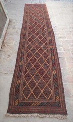 2×12 Ft Handmade Afghan Moshvani Hallway Runner Vintage Tribal Persian Wool Rug