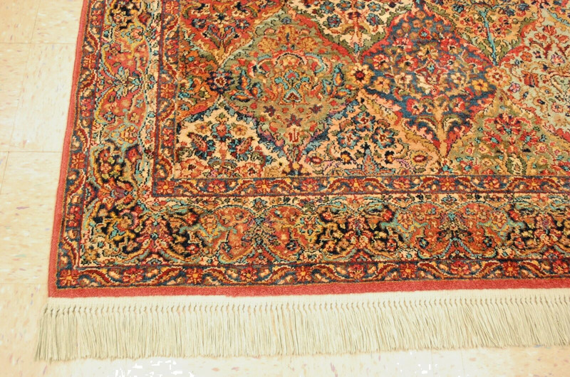 AUTHENTIC KARASTAN MULTICOLOR PANEL KIRMAN PATTERN #700-717 RUG CARPET 5'9" x 9" gallery