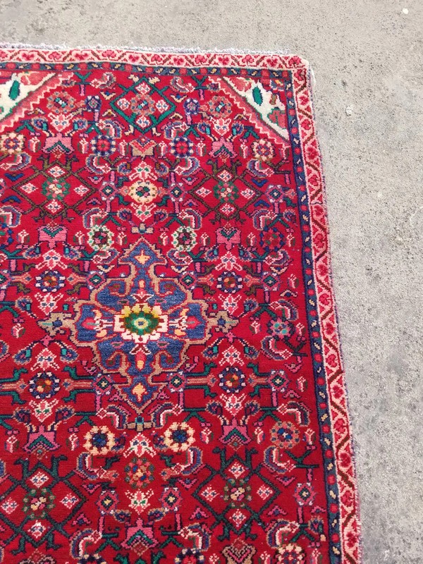 Distressed Vintage Traditional Handmade Persian Wool Multicolor Rug 318x82cm gallery