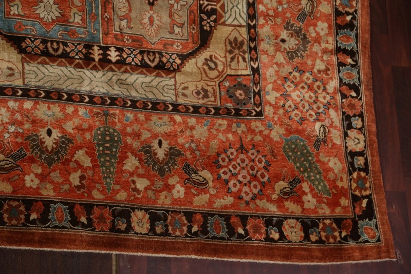 Antique Vegetable Dye Tebriz Haj Jalili Palace Size Handmade Rug 14x20 Carpet gallery