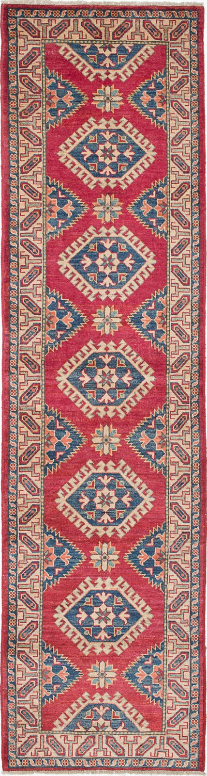 2'8" x 10'7" Vintage Hand-knotted Runner Rug Traditional Oriental Wool Carpet gallery