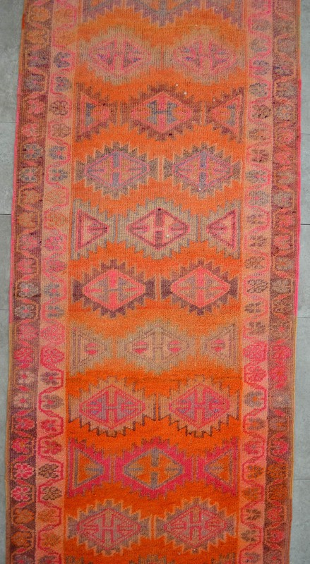 34″ x 144″ Brilliant Kurdish Herki Full Tribal Runner Rug Kitchen Rug 2′10″ x12′ gallery