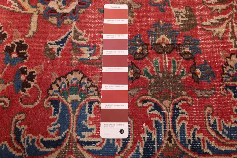 Vintage Hand-Knotted Carpet 9'5" x 12'1" Traditional Oriental Wool Area Rug gallery