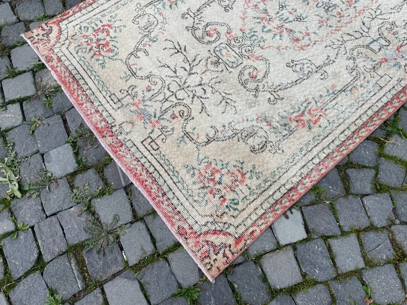 Area rug, Turkish rug, Vintage rug, Handmade rug, Wool rug Carpet | 3,6 x 6,7 ft gallery