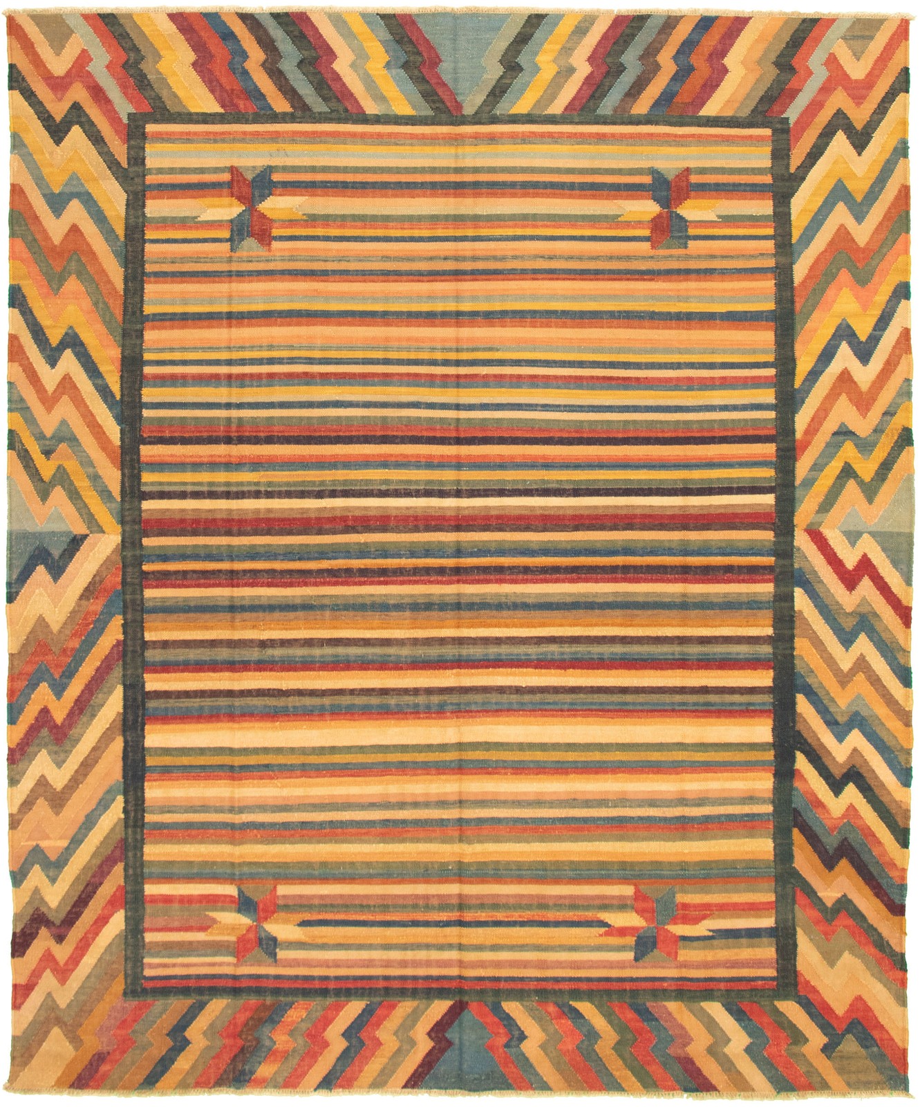 Vintage 8'2" x 10'1" Traditional Wool Hand Woven Oriental Area Rug gallery
