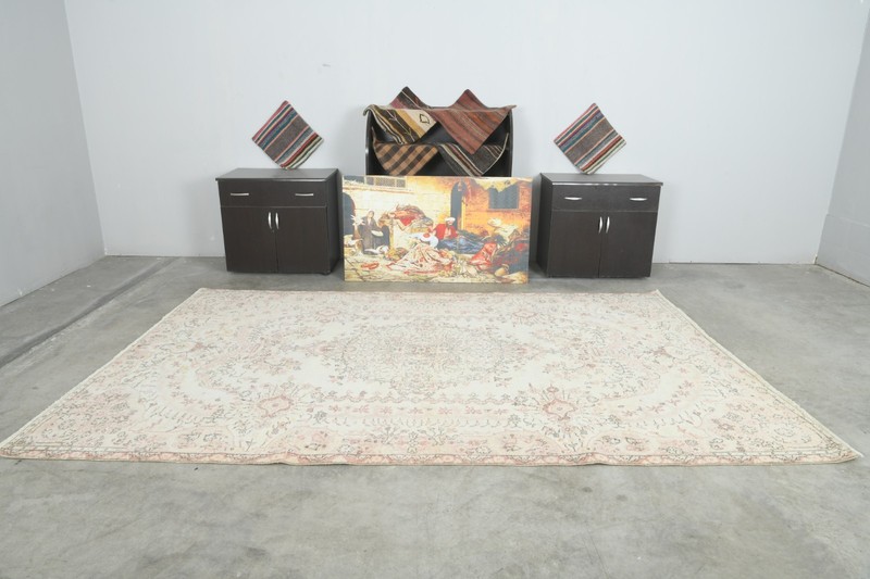 7x11 Turkish Hand-Knotted Vintage Large Area Rug Turkey Living Decor Carpet,690 gallery