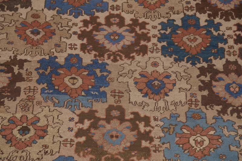 Pre-1900 Antique Heriz Bakhshayesh 11'x14' Area Rug Vegetable Dye Hand-knotted gallery