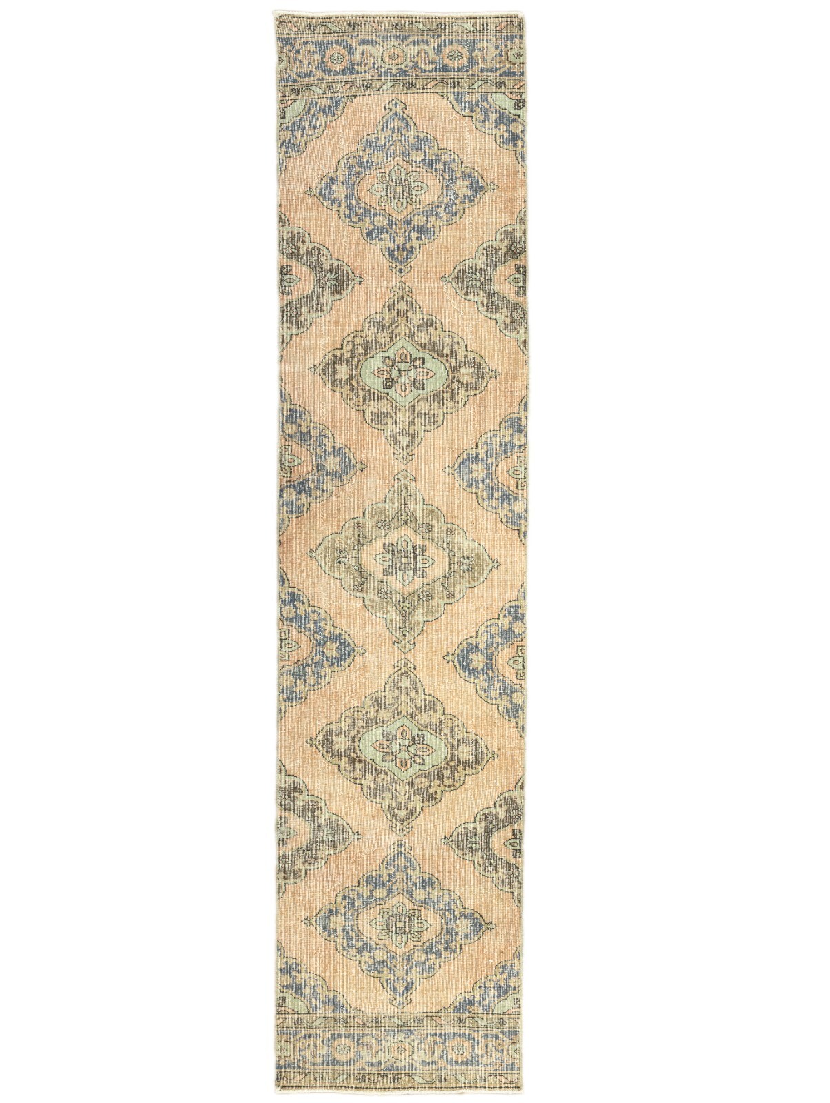 Faded Terracotta Runner, 2.10 x 13 ft, Hallway Rug, Rustic Entry Decor, Low Pile gallery