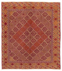 Traditional Vintage Hand-Knotted Oriental Carpet 4’11” x 5’8″ Wool Area Rug