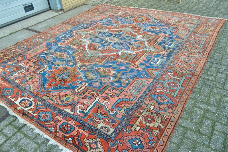 GORGEOUS 1890’S GENUINE ANTIQUE SERAPI HERIZ REGION RUG *** WWS*** gallery