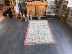 3.6×5.9 Medium Vintage Turkish Oushak Wool Rug