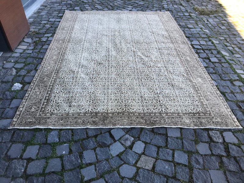 Turkish Vintage Rug, Handmade Wool Rug, Bohemian Large Rug, 6,3 x 9,1 ft gallery