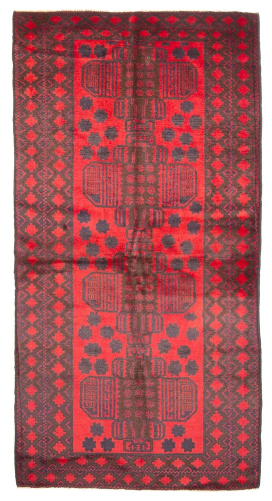 Traditional Vintage Hand-Knotted Area Rug 3'4" x 6'7" Oriental Wool Carpet