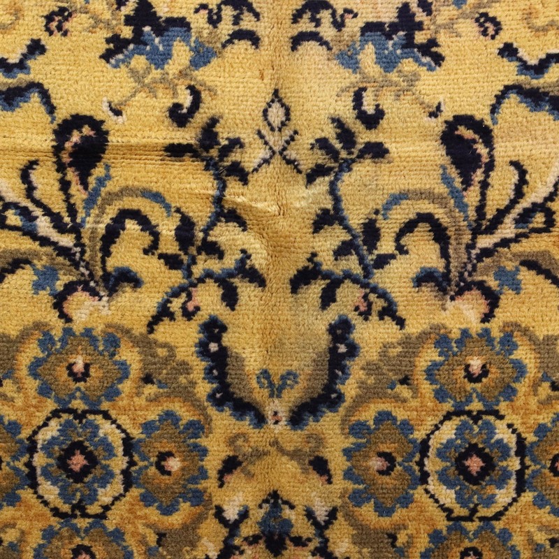 Antique Peking Carpet Cotton Wool Heavy Knot China 98 x 56 In gallery