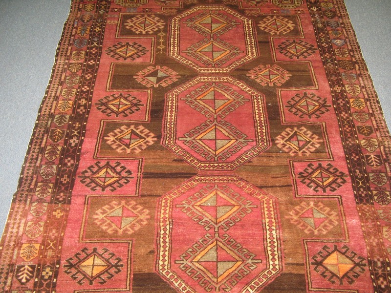 Antique Shirvan Caucasian Russian Hand Knotted Wool Rug Gallery Runner 4'8 x 8'4 gallery