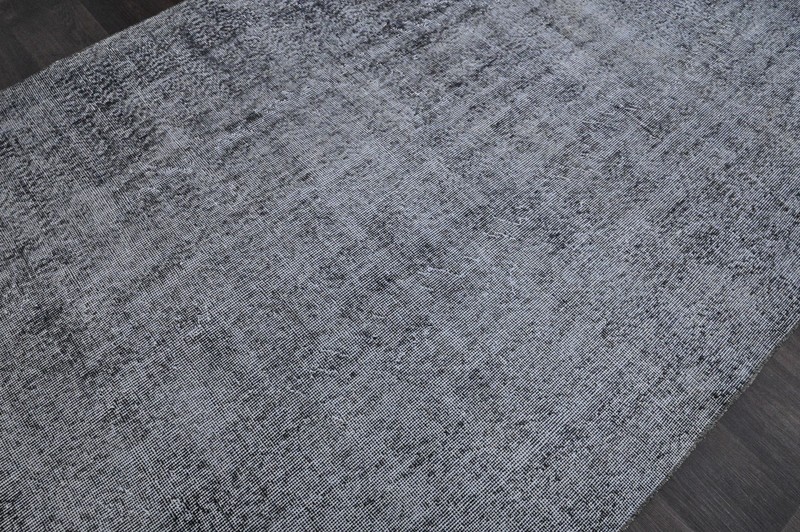 Oushak Turkish Vintage Rug 4x8 Kilim Rug Anatolian Handmade Boho Decor GRAY gallery
