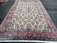 ANTIQUE SAROUK RUGS 8X11FT