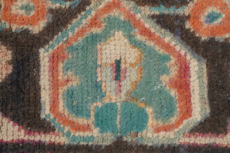 Vintage Handmade Traditional Rug 4x6 Red Medallion Design Wool Oriental Carpet gallery