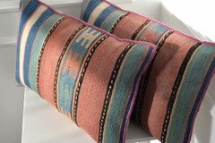 Handmade Pillow Set Vintage 50’s Caucasian Shirvan Kilim Rug cushion 15″x23″