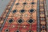 Terra Cotta Geometric Tribal Turkish 4' 11" x 7' 7" Brown Hand Knotted Area Rug gallery