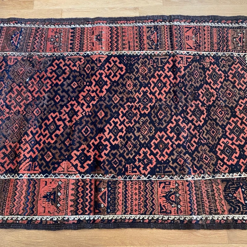Vintage Rug 3' 2 x 5' 2 Brown Tribal Hand Knotted Oriental Rug gallery