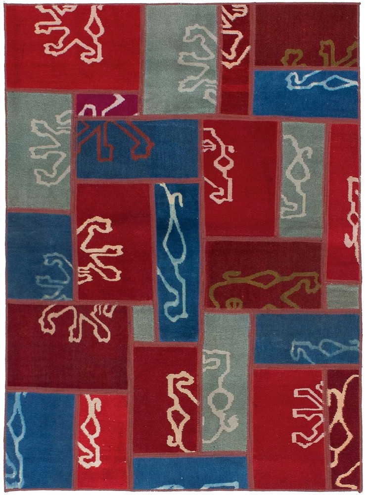 Vintage 3'4" x 5'0" Traditional Hand Knotted Vegetable Dye Wool Area Rug