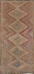 Vintage Hand Woven Area Rug 5’0″ x 11’10” Traditional Wool Oriental Carpet