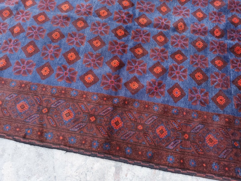 Baloch Rug 9'2"x5'3" ft Nomadic Afghan Rug Vintage Sheep Wool Area large rug gallery
