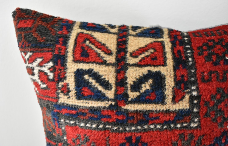Antique Tribal Pillow Cover Sofa Rug 16'' x 16'' Made Of Antique Cushion Carpet gallery