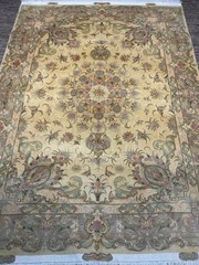 Luxury Handmade Wool & Silk Area Rug Vintage Floral Carpet Hand Knotted 5×7 Ft