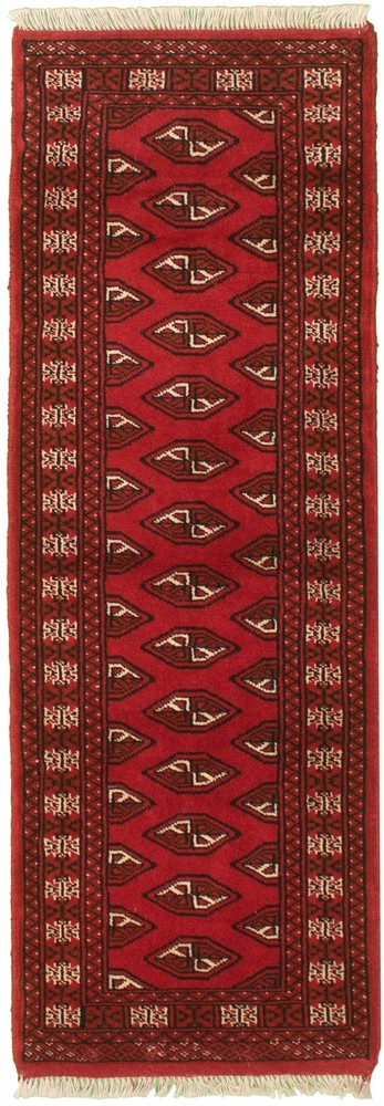 Vintage Traditional Hand-Knotted Area Rug 2'0" x 6'3" Oriental Wool Carpet