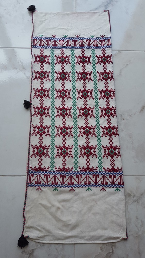 Geometric Motif Vintage Carpet Rug Handmade Kilim Wool Rug Cushion Decor Rug 2x4