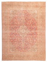 Vintage Traditional Hand-Knotted Area Rug 9’6″ x 12’8″ Oriental Wool Carpet