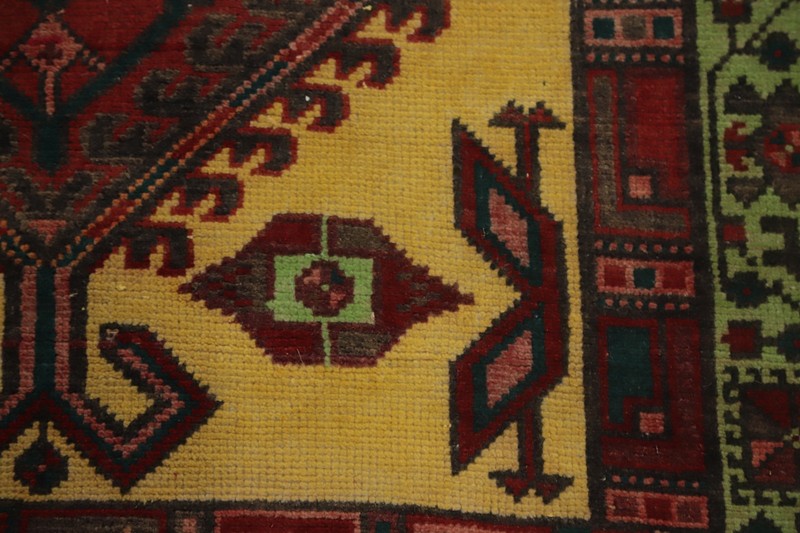 Gold/ Green Vintage Wool Traditional 11 ft Runner Rug Hand-knotted 3x11 ft gallery