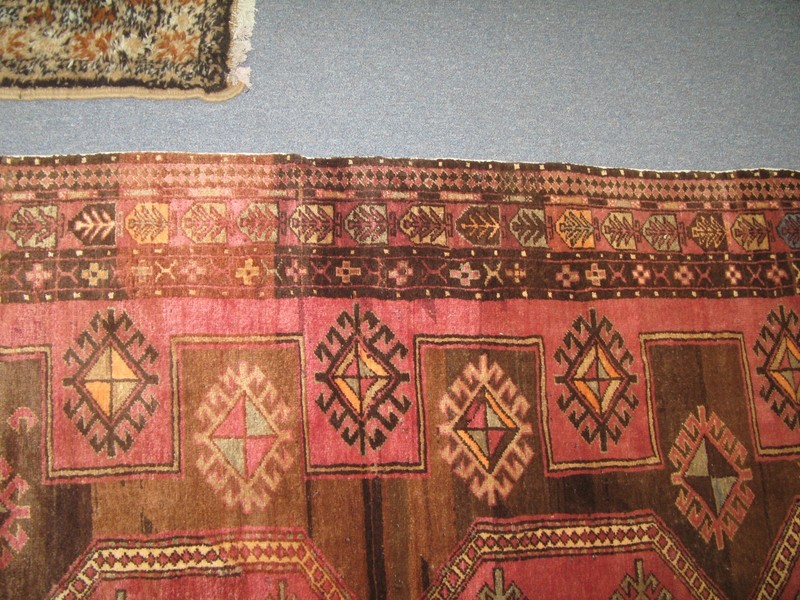 Antique Shirvan Caucasian Russian Hand Knotted Wool Rug Gallery Runner 4'8 x 8'4 gallery