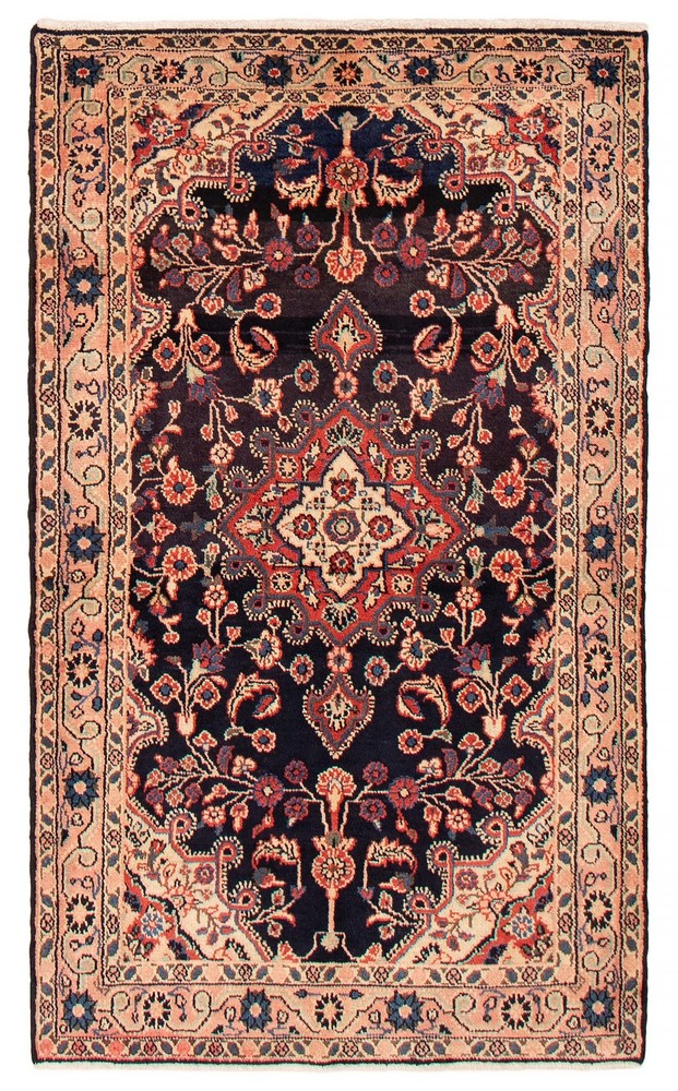 Traditional Vintage Hand-Knotted Carpet 4'0" x 6'7" Wool Area Rug