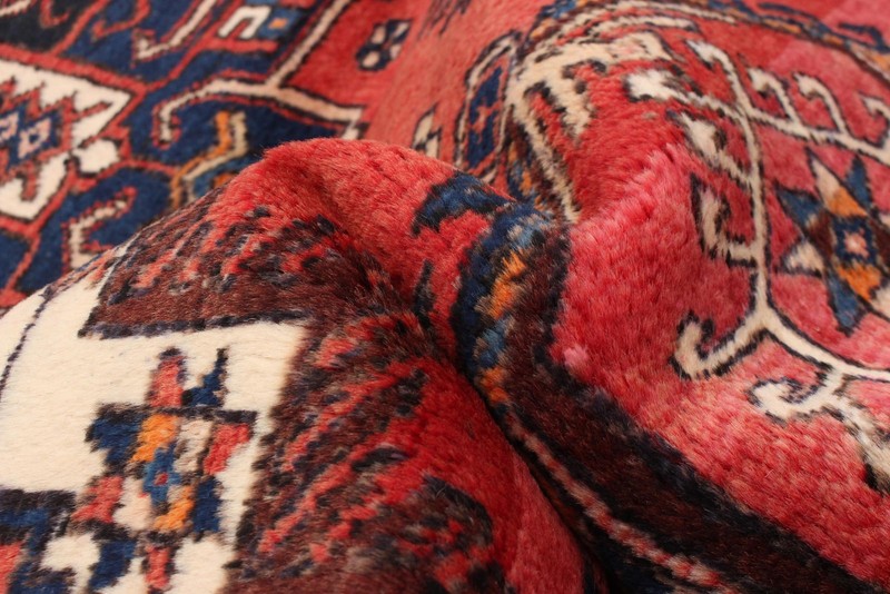 3'8" x 10'2" Vintage Hand-knotted Runner Rug Traditional Oriental Wool Carpet gallery