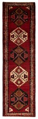 Vintage Hand-knotted Runner Rug 3’7″ x 12’11” Traditional Oriental Wool Carpet