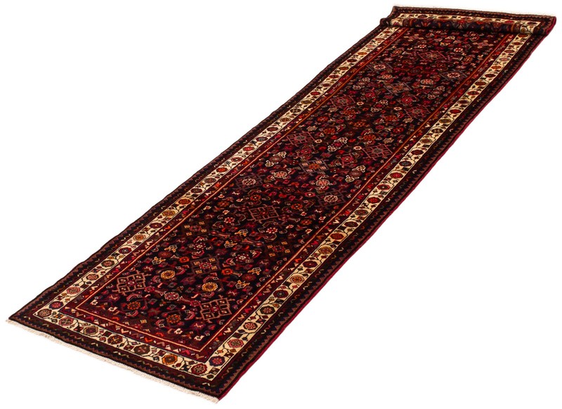 Vintage Hand-knotted Runner Rug 3'5" x 12'8" Traditional Oriental Wool Carpet gallery