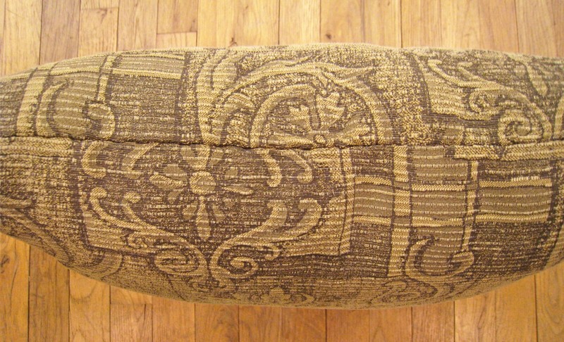Vintage Floro-Geometric Fabric Pillow; Size 1'8” x 1'6” with FREE SHIPPING! gallery