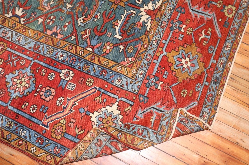 Antique Green Karajeh Rug 11'x15' gallery