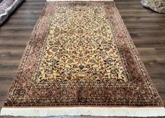Indo Per’sian Rug 5×8, Light Tan/Camel, Allover Design