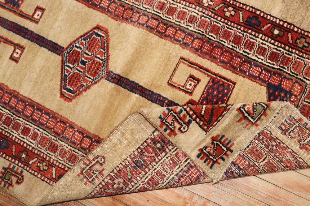 Antique Bakhshaish Camel Hair Rug 3'1''x16'9''